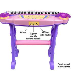 اسباب بازی پیانو الکترونیکی با صندلی و میکروفون My Piano Musical Set With Stool And Microphone_اسباب بازی